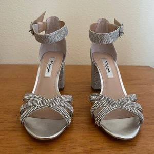Haiden by Nina Rhinestone heels 7.5